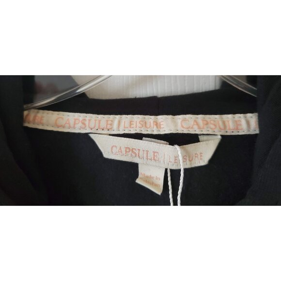 CAPSULE LEISURE BLACK ZIP THROUGH HOODIE SIZE 24 NWT - Picture 7 of 11